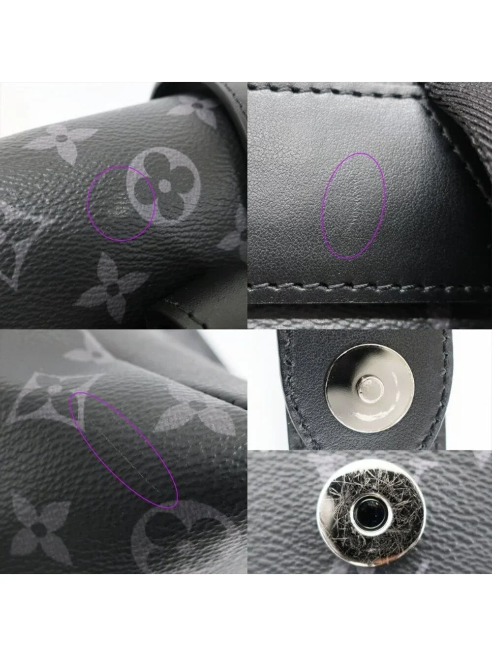 Louis Vuitton Ten Saumur Backpack Monogram Eclipse Black